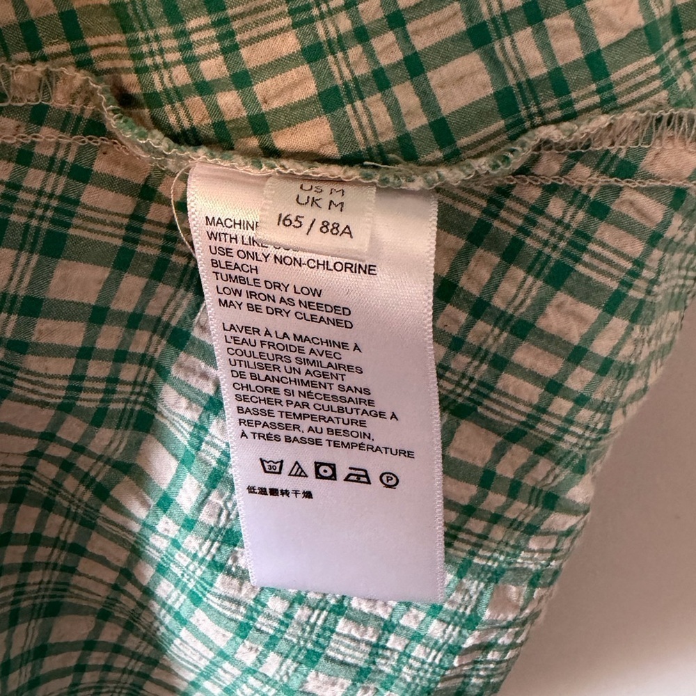 Urban Outfitters UO Viola Check Crinkle Mini Dress Size Medium - Picture 10 of 14